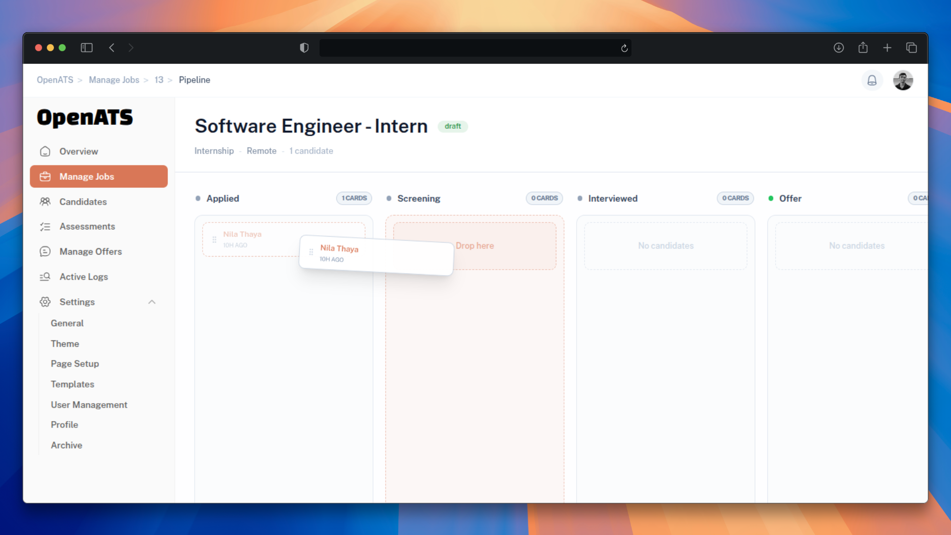 OpenATS pipeline preview